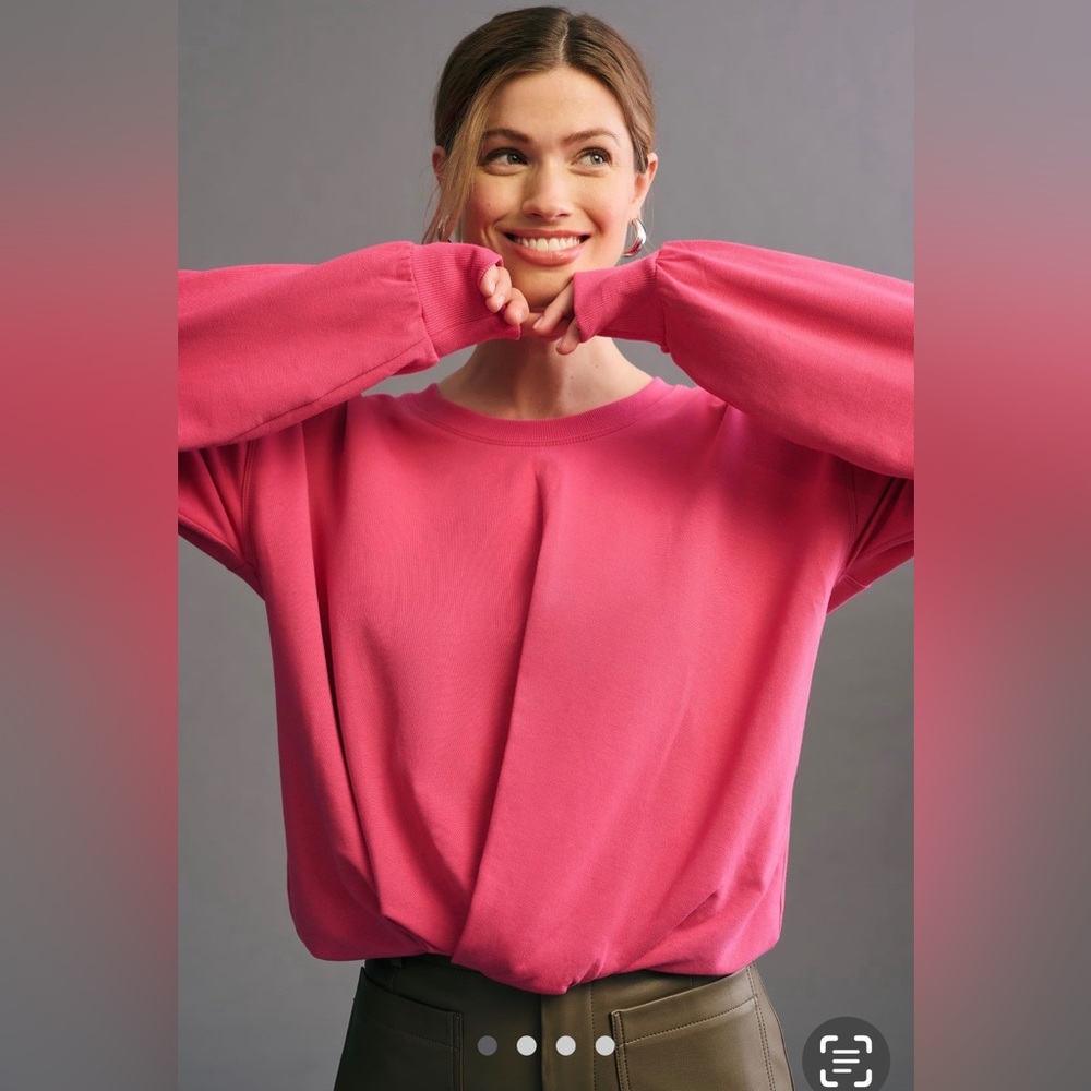 🌺Anthropologie Maeve Twist-Front Sweatshirt🌸🌺